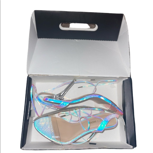 Shoes Fashion Nova Iridescent Wrap Up Heels Poshmark